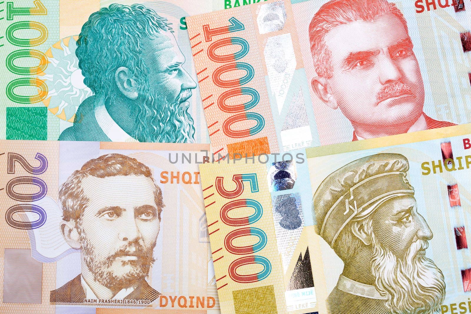 Albanian money - Leke a new series of banknotes