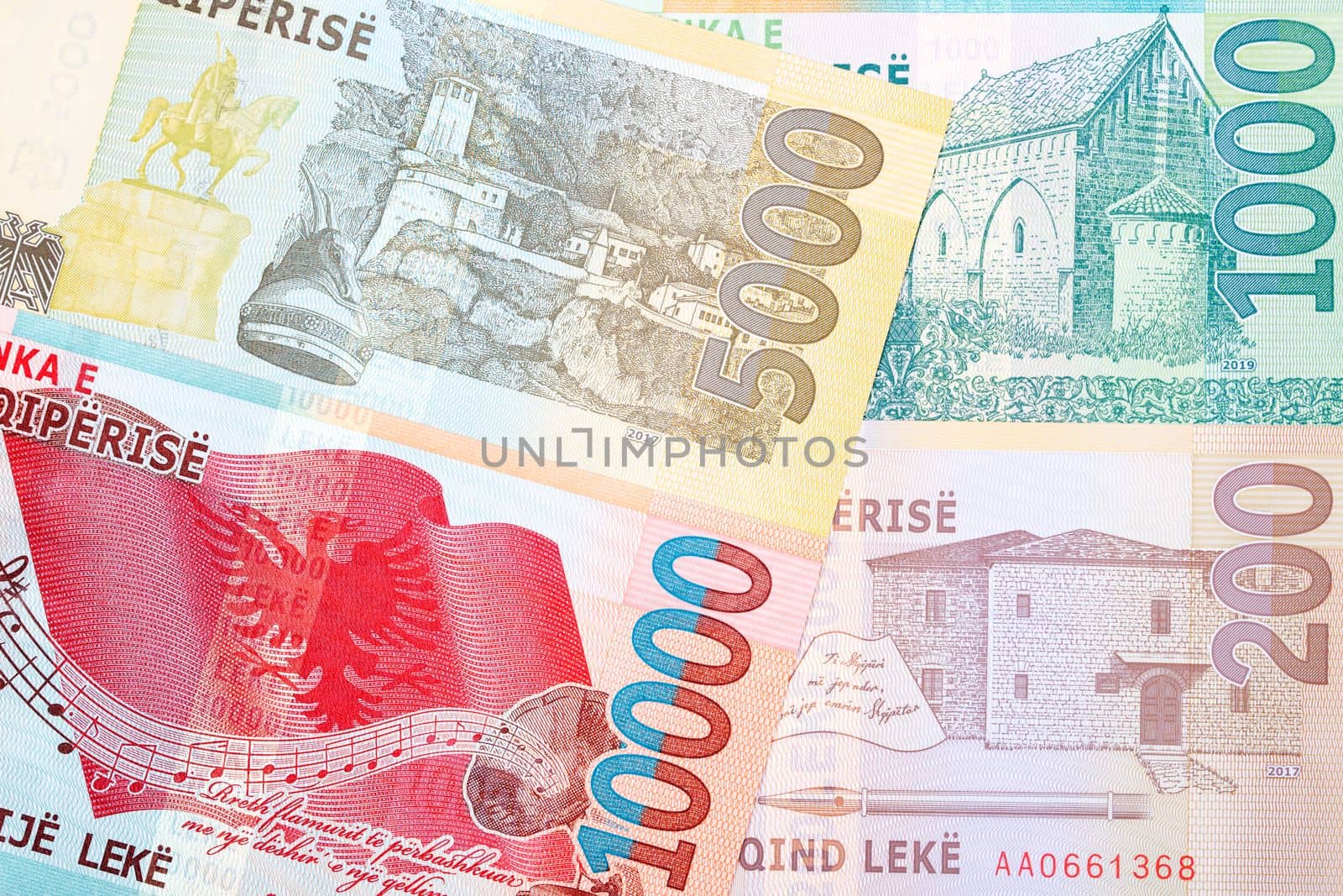 Albanian money - Leke a new series of banknotes by johan10