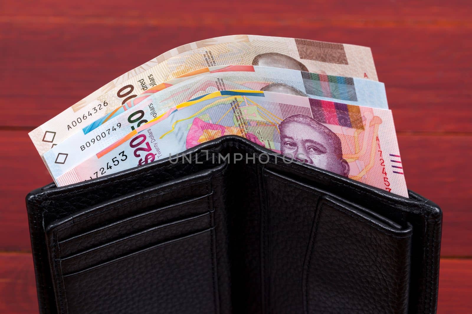 Currency of The Bahamas in the black wallet by johan10