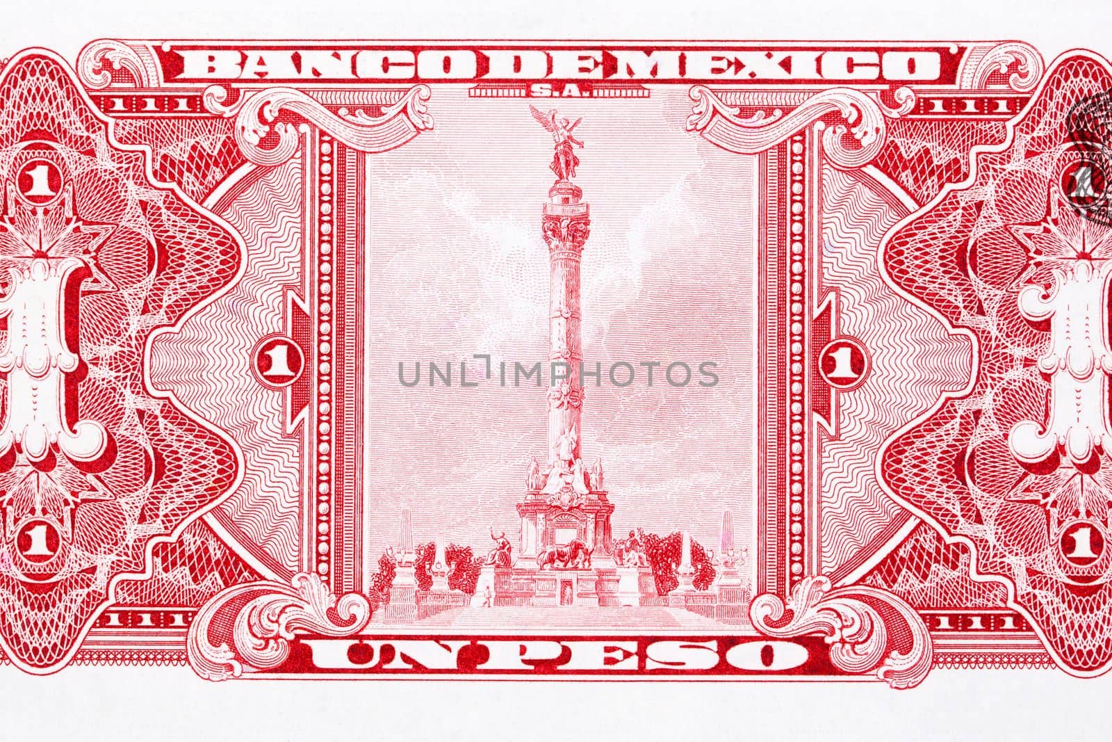 Statue of Independence from old Mexican money  by johan10