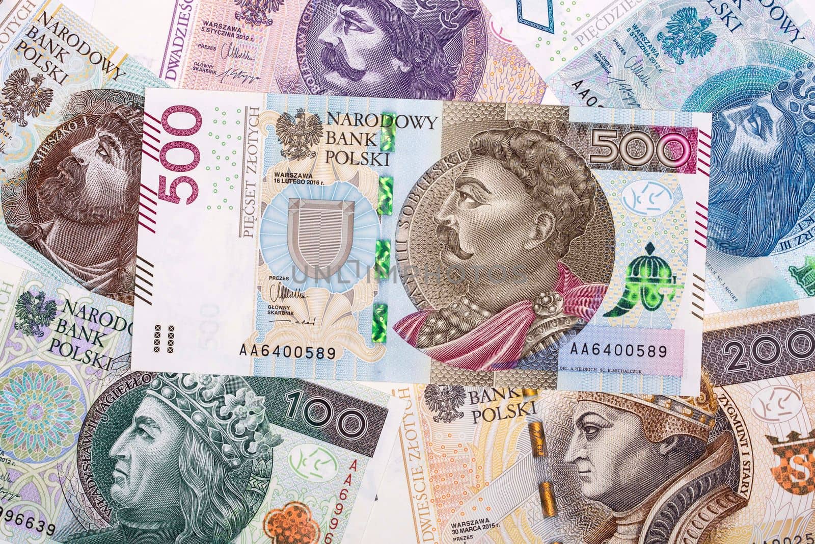 Polish money - Zloty a background by johan10