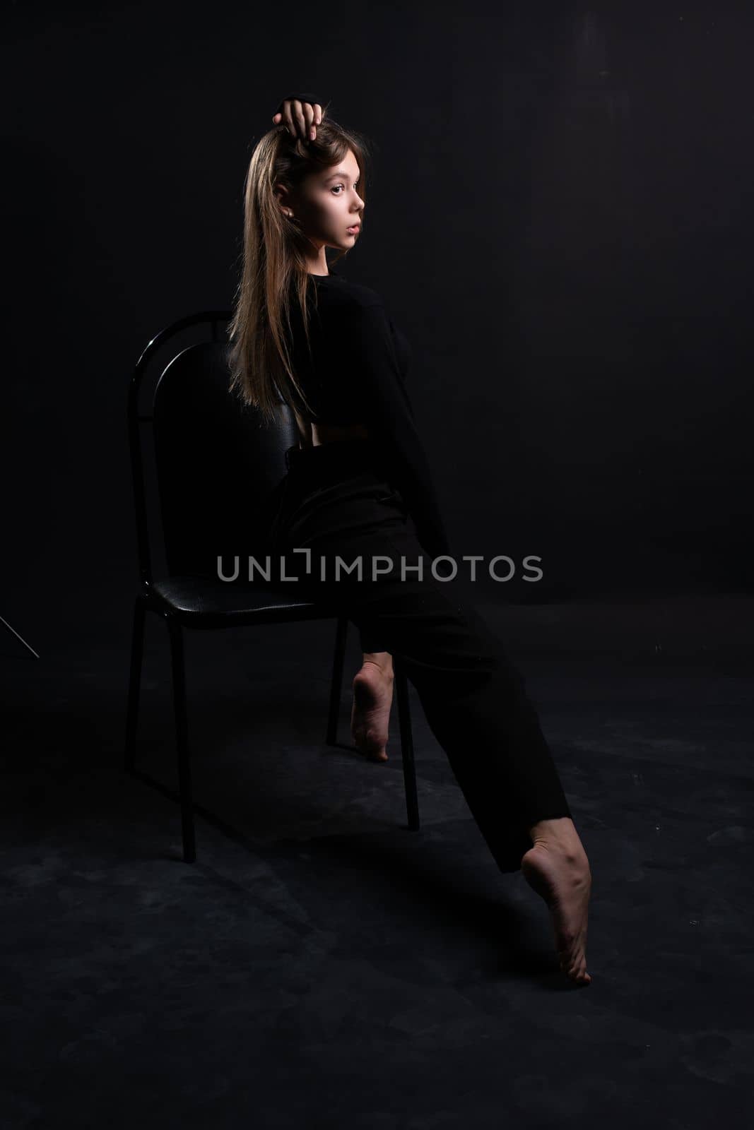 luxury female chair young sexy beautiful background woman caucasian black beauty fashion girl