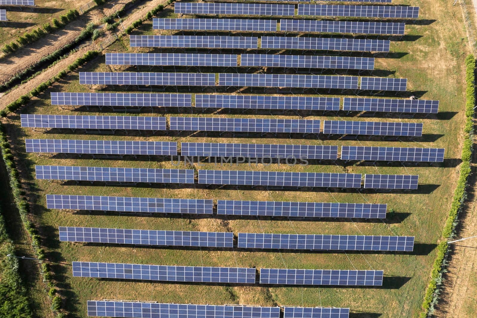 Aerial photographic documentation of a solar panel plant  by fotografiche.eu