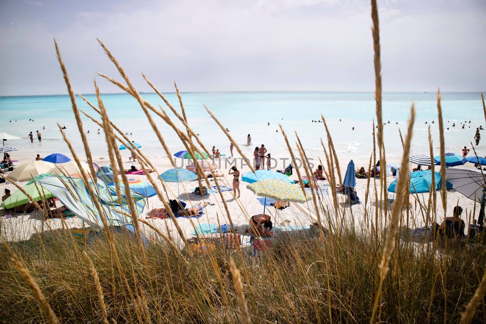 View of the white beaches of Vada in Rosignano Italy by fotografiche.eu