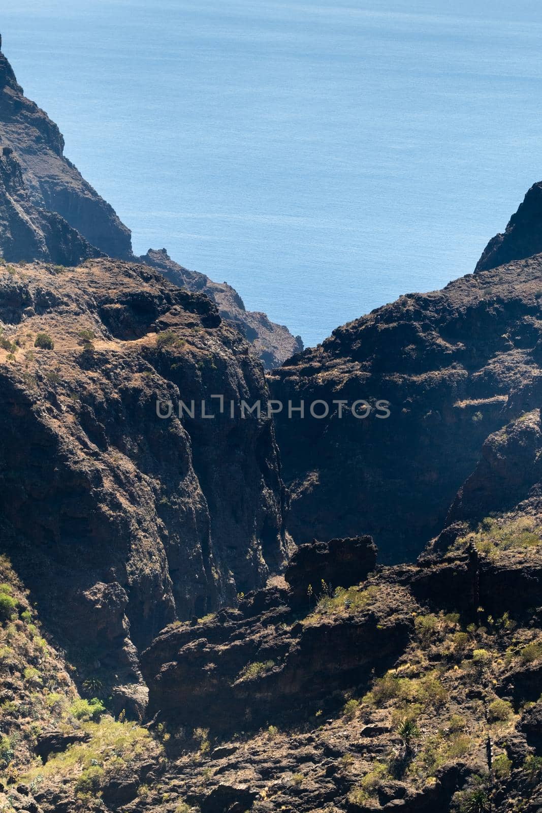 Mask village in Spain, popular tourist destination Mask village of Tenerife.