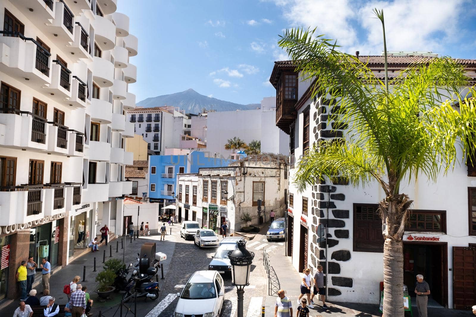 July 29, 2019.Canary Islands, Spain. The streets of the old town of Icod de Los Vinos on the island of Tenerife by Lobachad