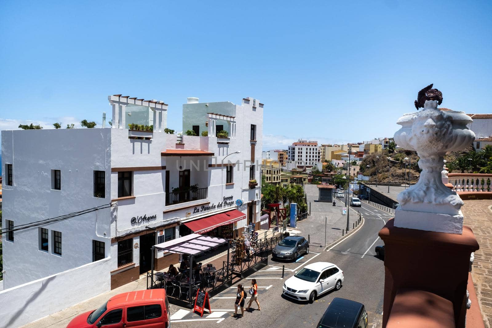 July 29, 2019.Canary Islands, Spain. The streets of the old town of Icod de Los Vinos on the island of Tenerife by Lobachad