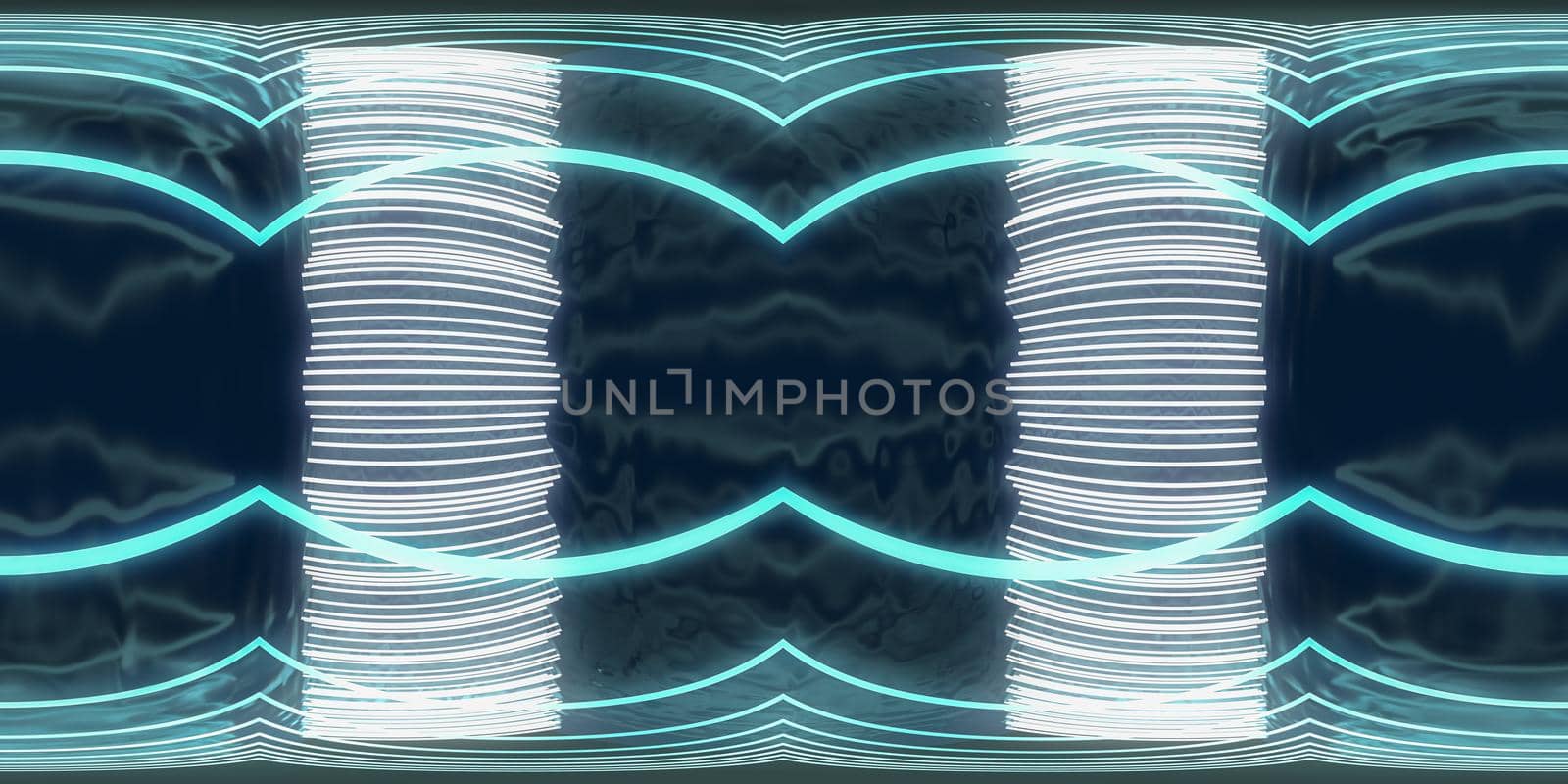 3d illustration, 3d rendering, vr 360 panorama abstract images of the geometry background