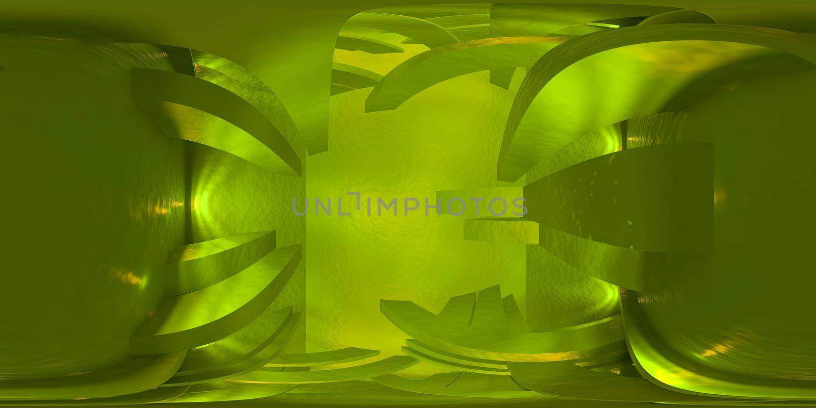 3d illustration, 3d rendering, vr 360 panorama abstract images of the geometry background