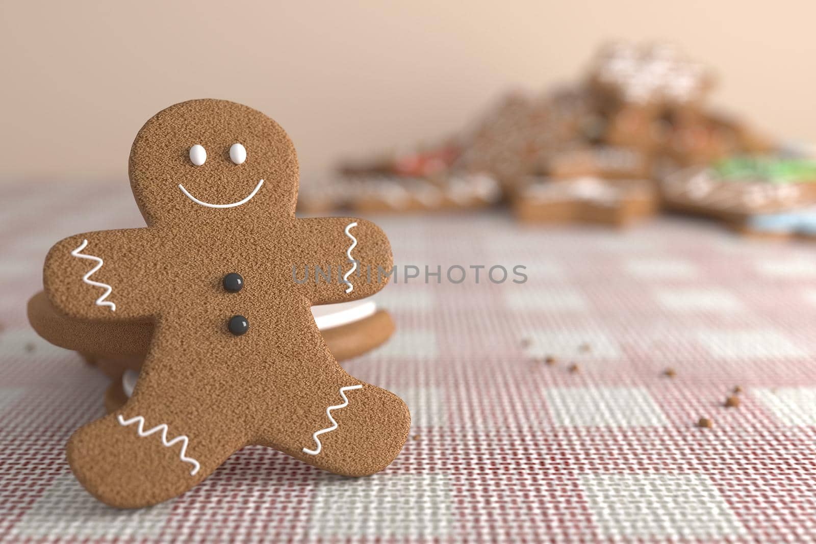 3d illustration for new year holidays and Christmas
