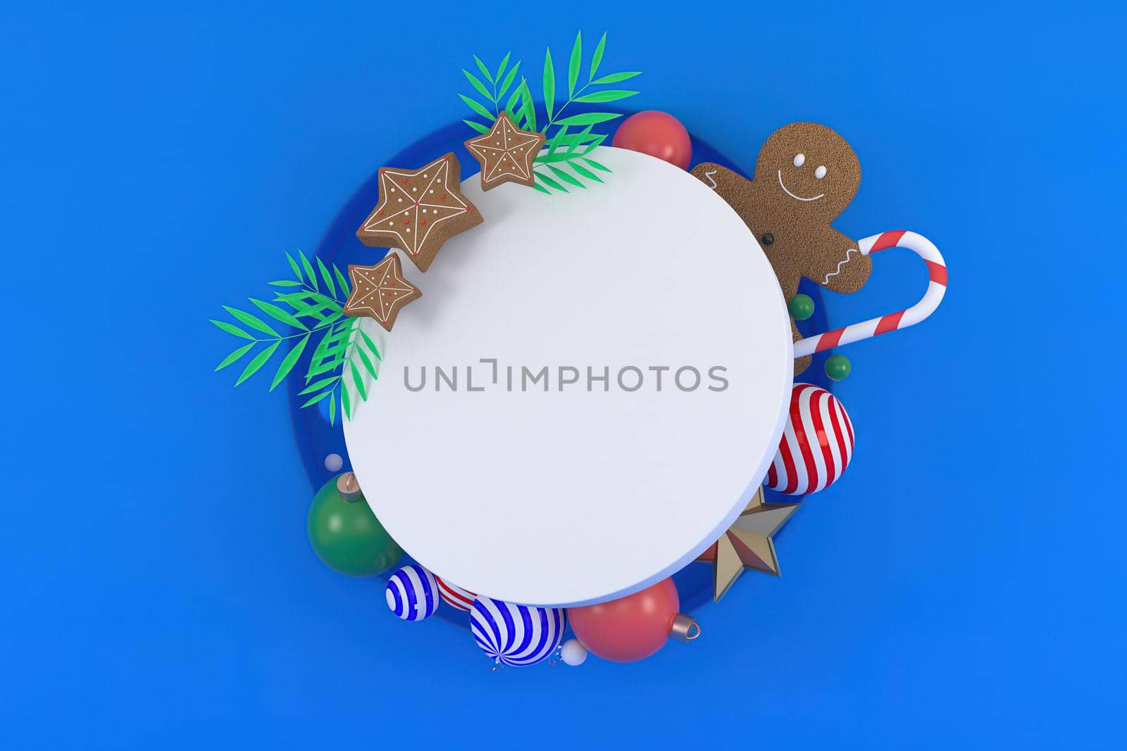 3d illustration for new year holidays and Christmas