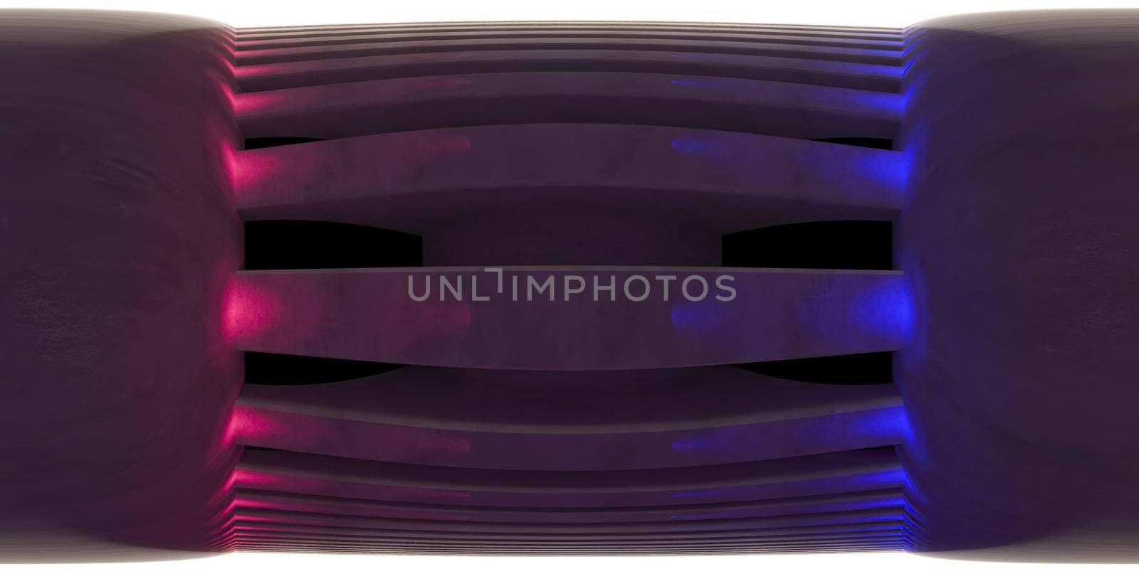 3d illustration, 3d rendering, vr 360 panorama abstract images of the geometry background