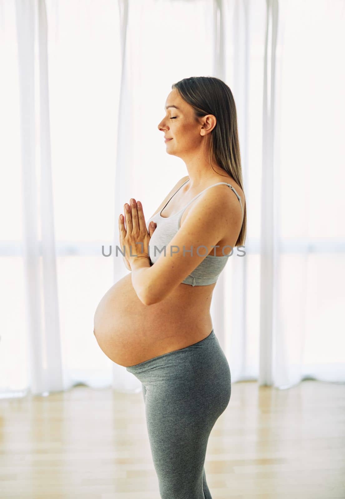 woman pregnant mother pregnancy female exercise sport fitness belly healthy maternity motherhood health yoga young by Picsfive