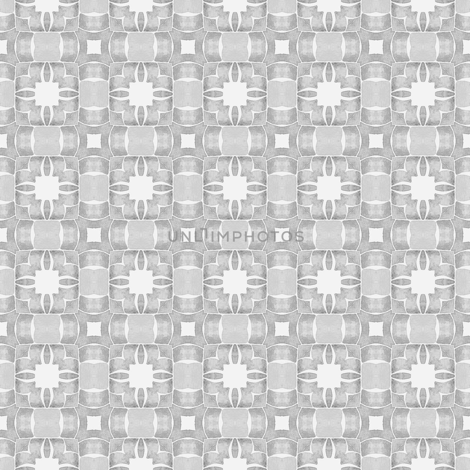 Tropical seamless pattern. Black and white by beginagain