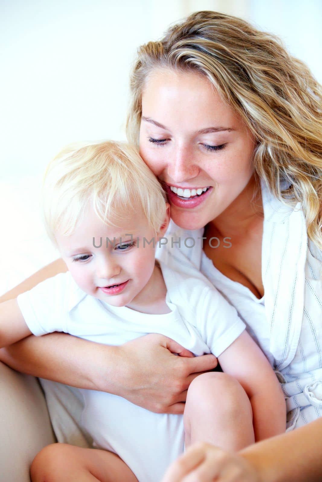 Hes become my whole world - Motherly love. an affectionate young mother with her baby boy