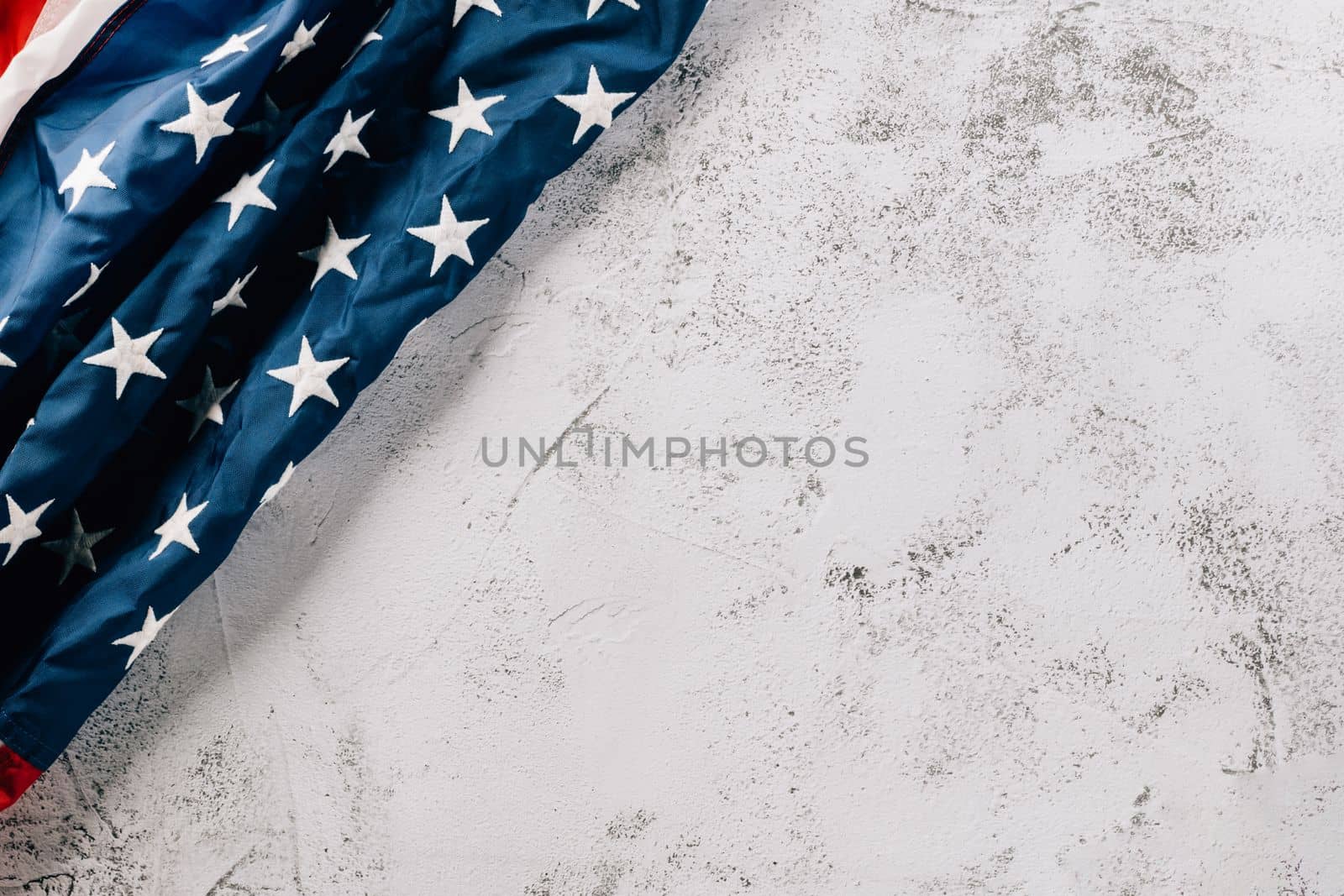 Happy presidents day concept. flag of United States or USA on abstract Background, Banner template of Veterans day, holiday celebration