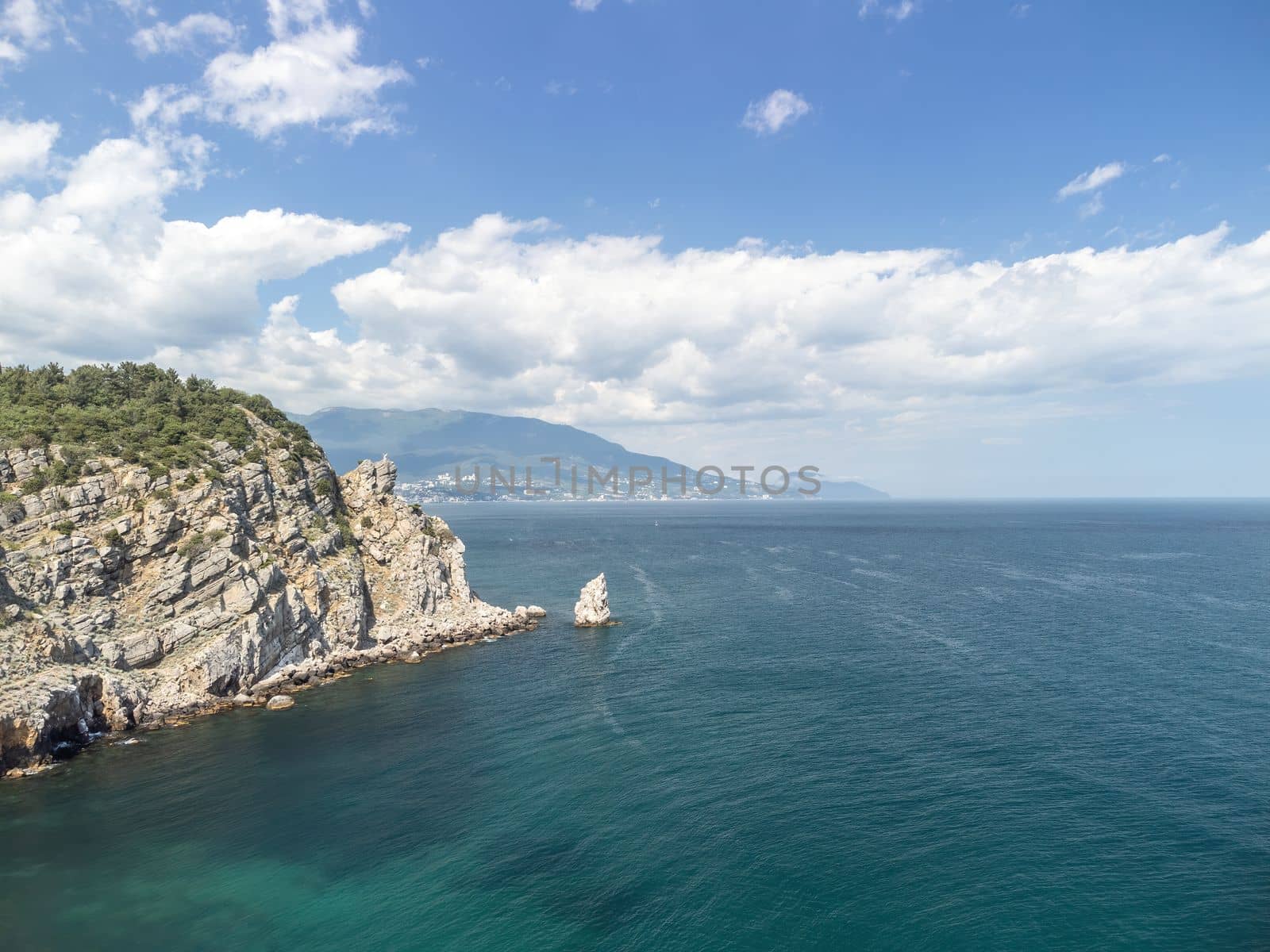 Skala Parus in Gaspra near Swallow's nest in Crimea.