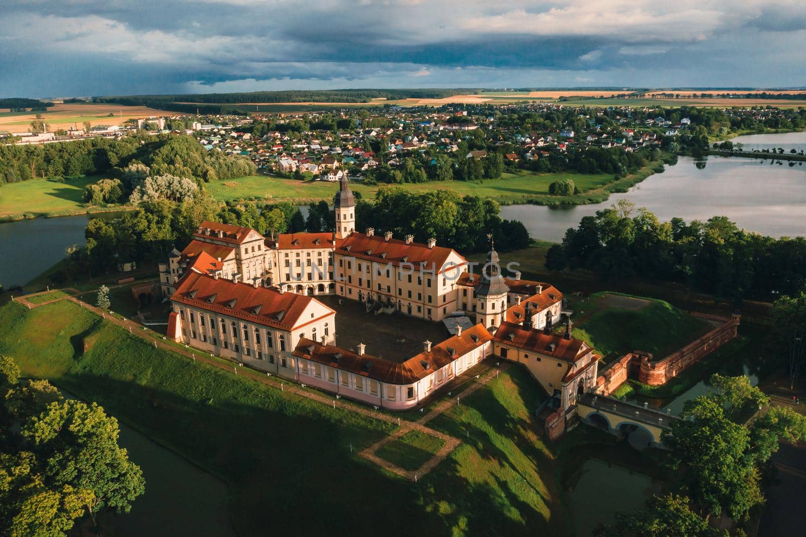 Medieval castle in Nesvizh, Minsk Region, Belarus