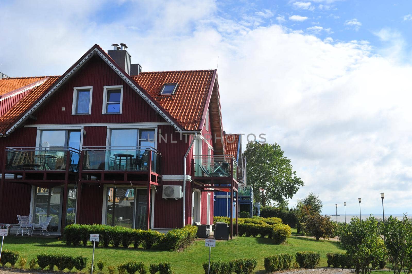 Thomas Mann summer house, old Lithuanian traditional wooden house in Nida, Lithuania, Europe