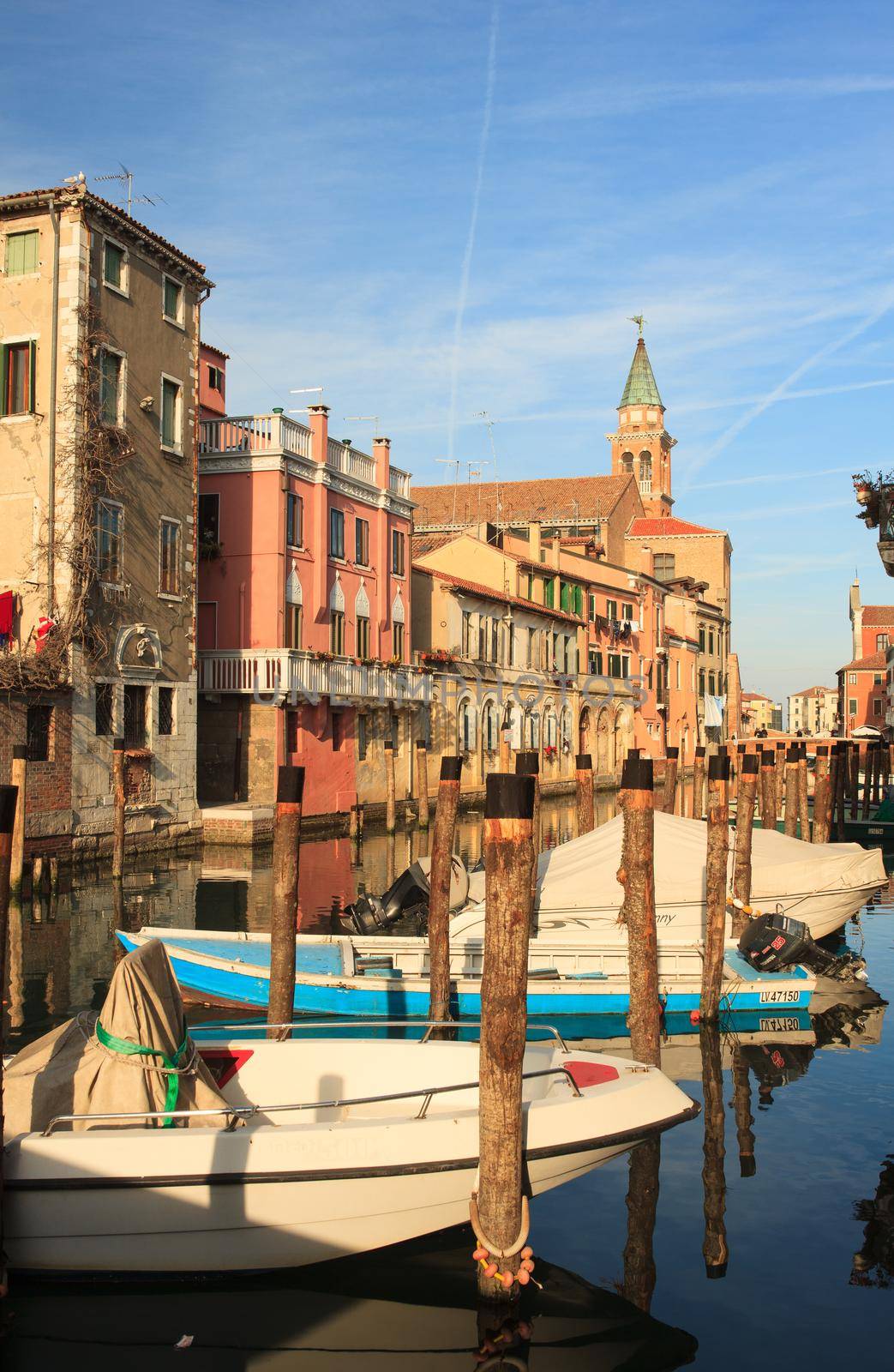 View of Chioggia, little town in the Venice lagoon