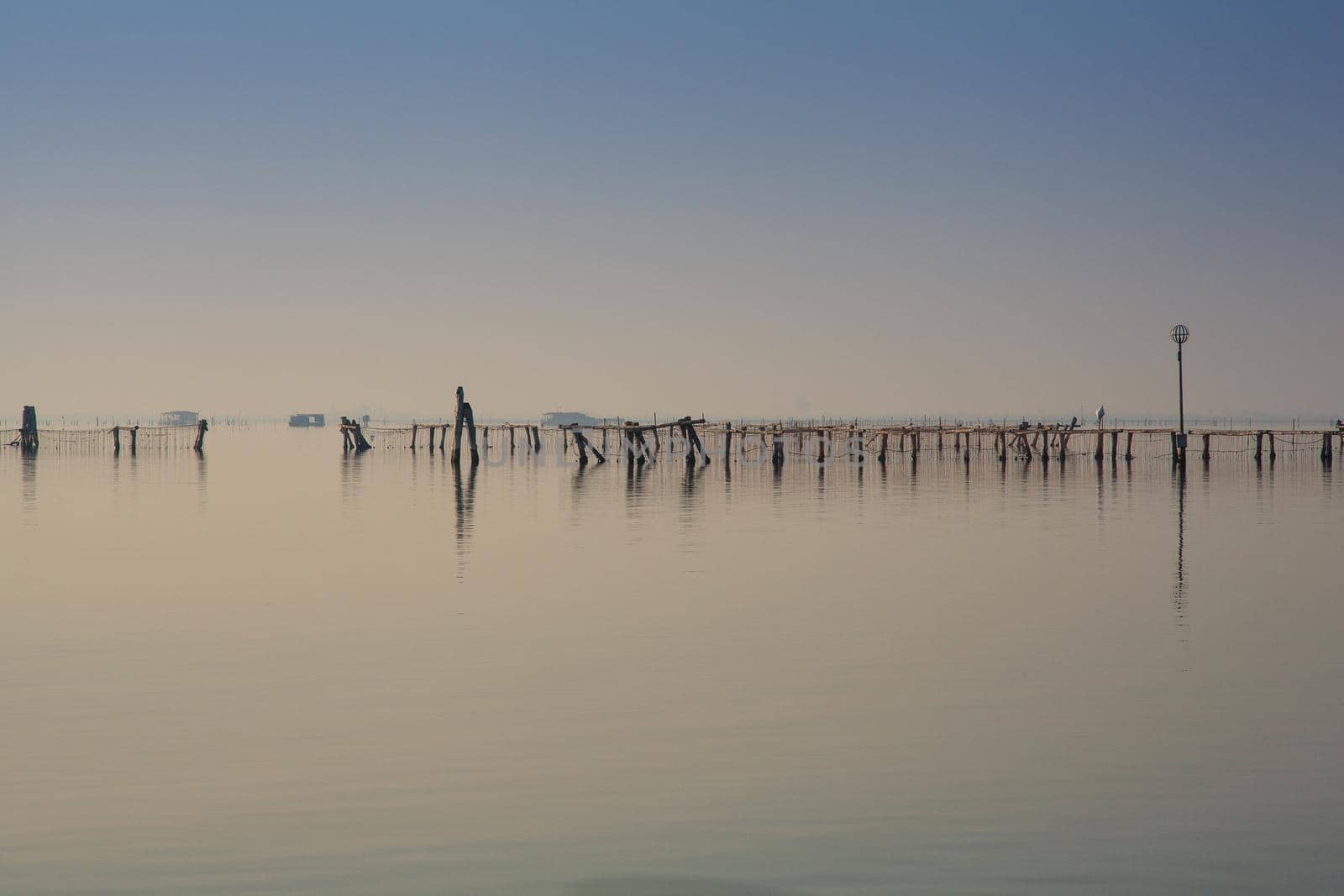 View of Chioggia in the Venice lagoon