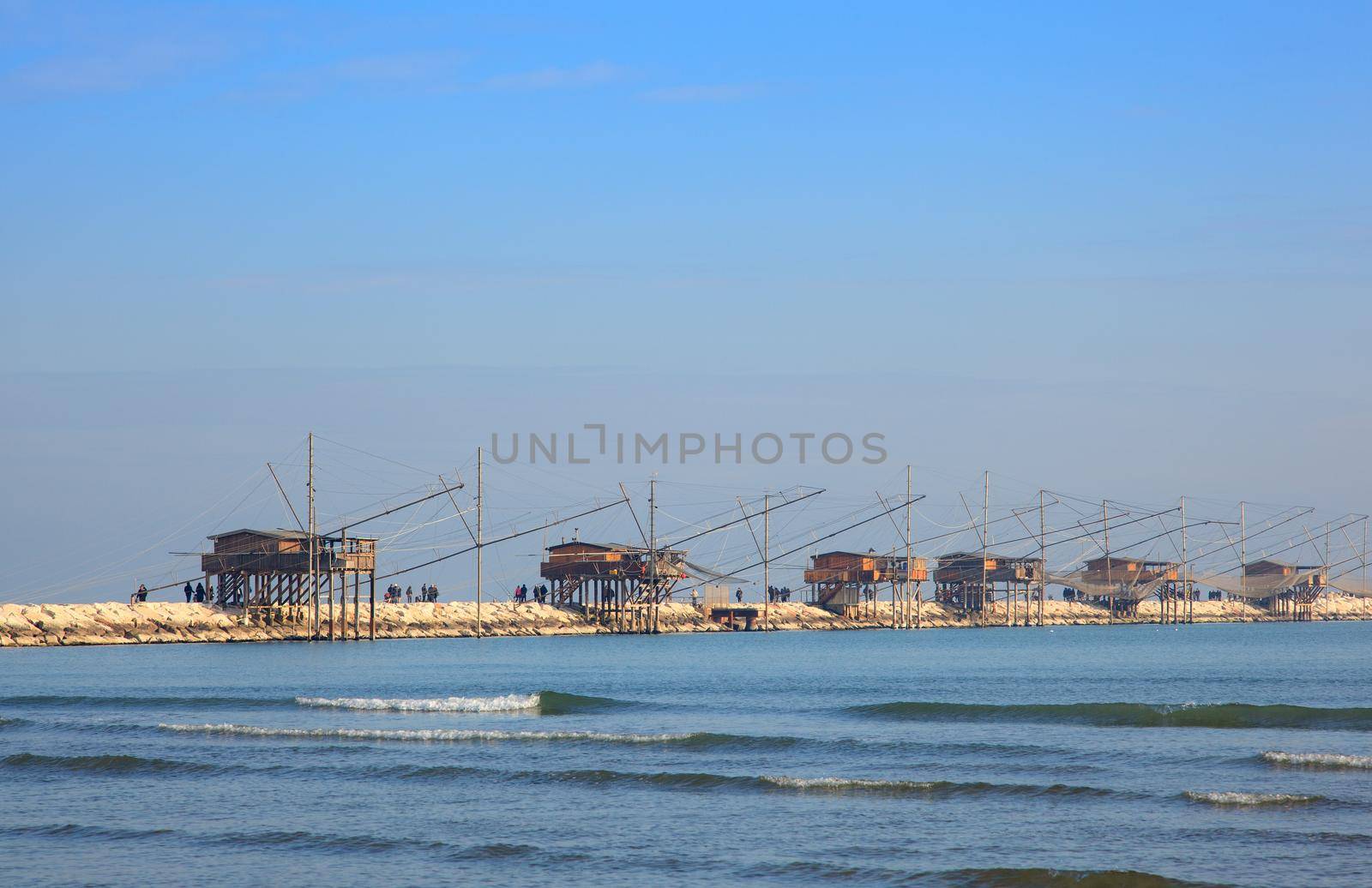 Casoni, ancient stilt house of fisher man in Sottomarina. Chioggia