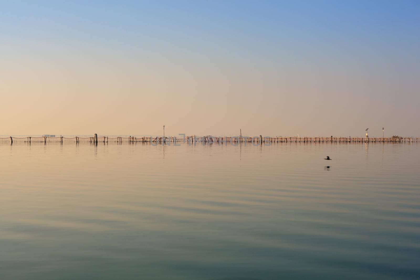 View of Chioggia in the Venice lagoon