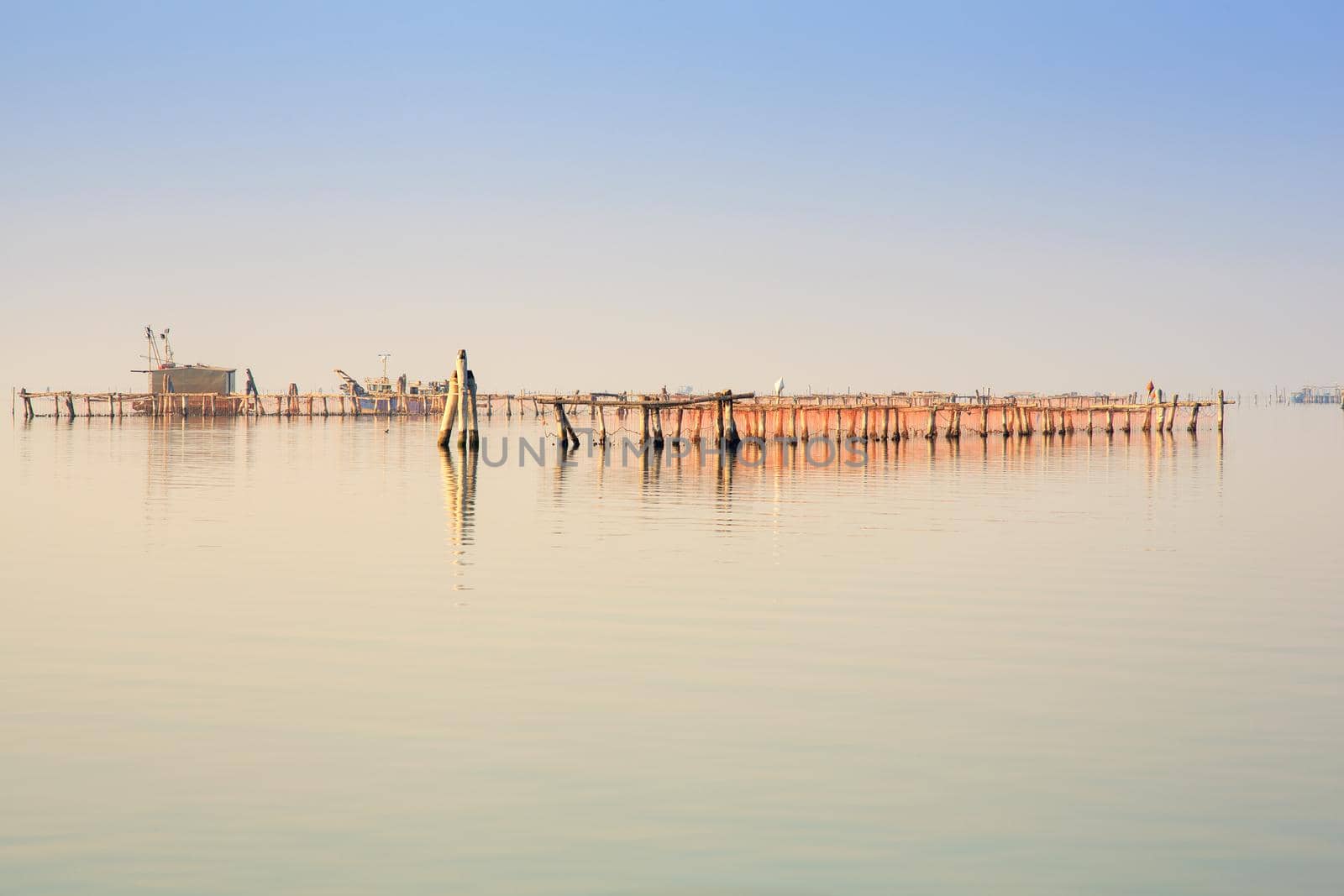 View of Chioggia in the Venice lagoon
