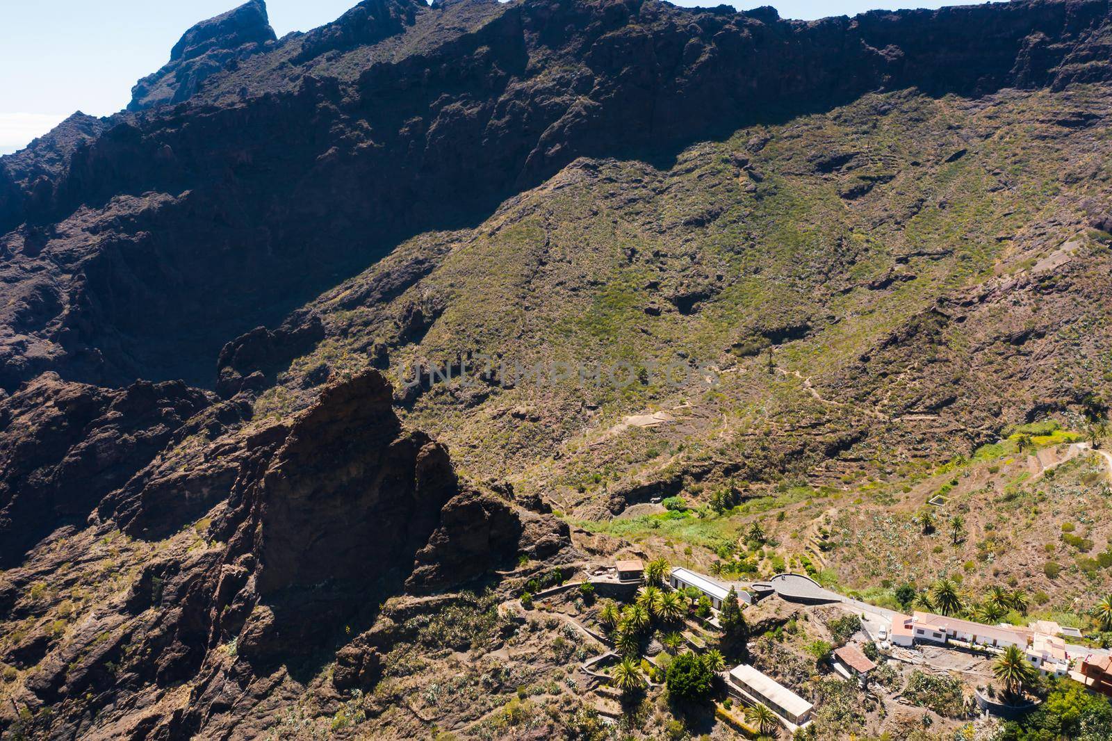 Mask village in Spain, popular tourist destination Mask village of Tenerife by Lobachad