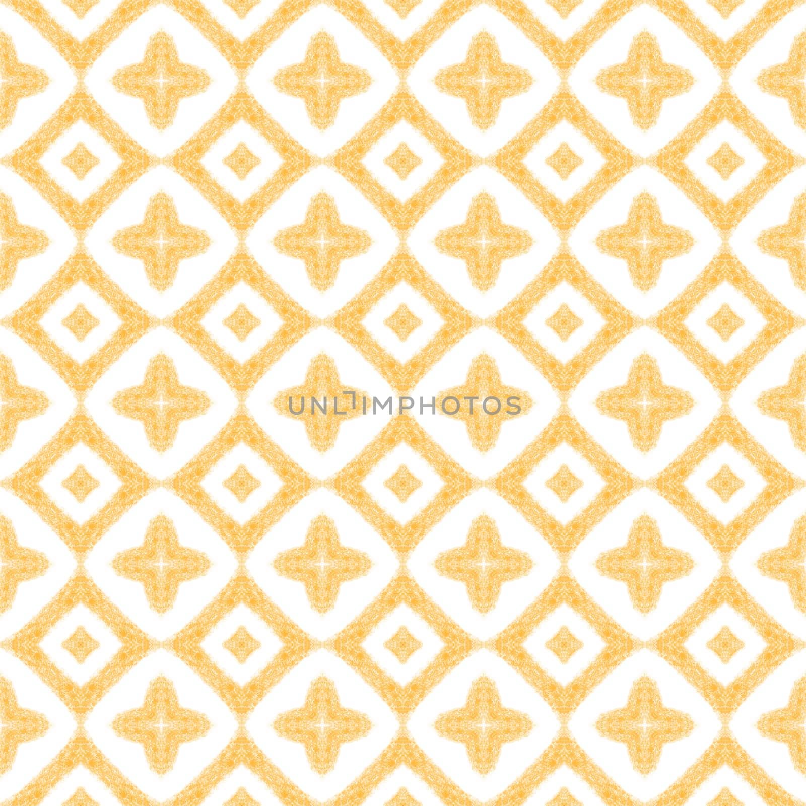 Textured stripes pattern. Yellow symmetrical by beginagain