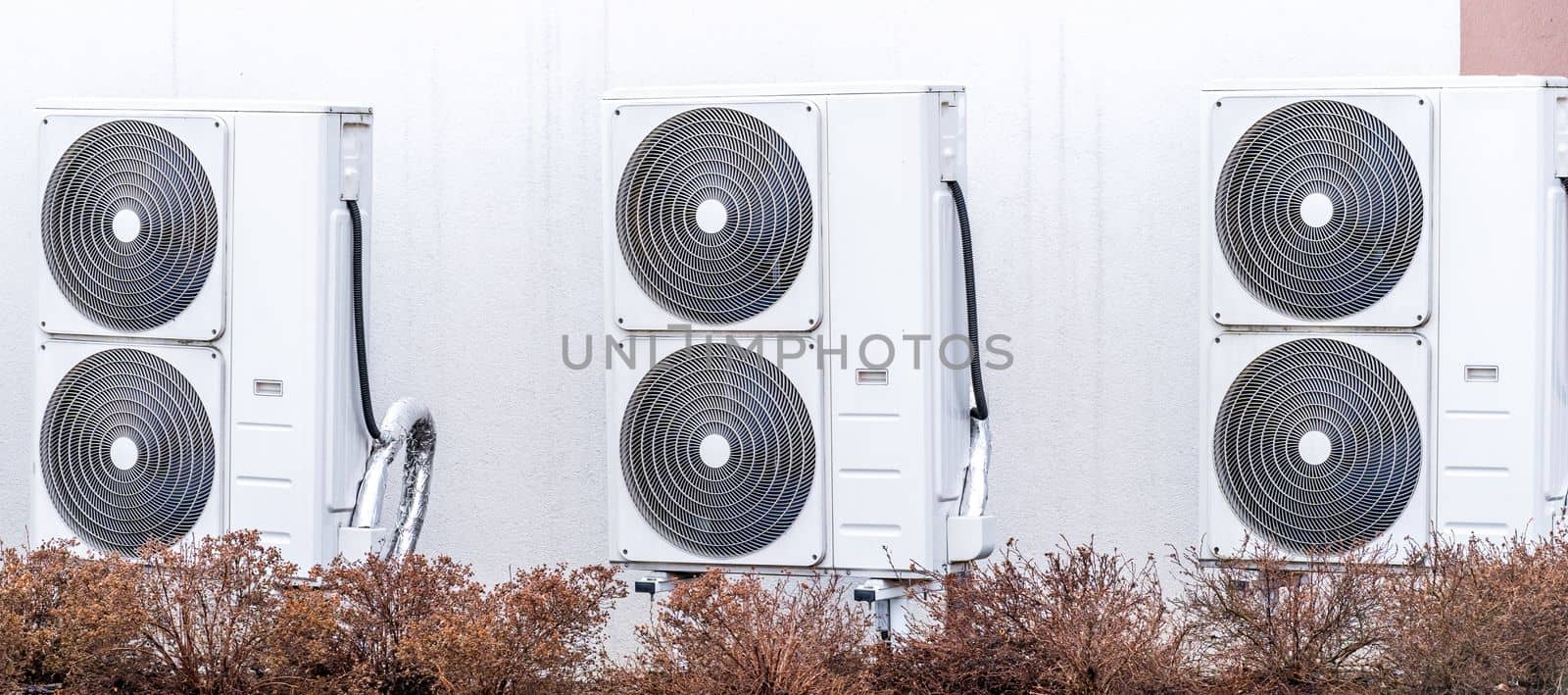 heat pump at the family house. High quality photo