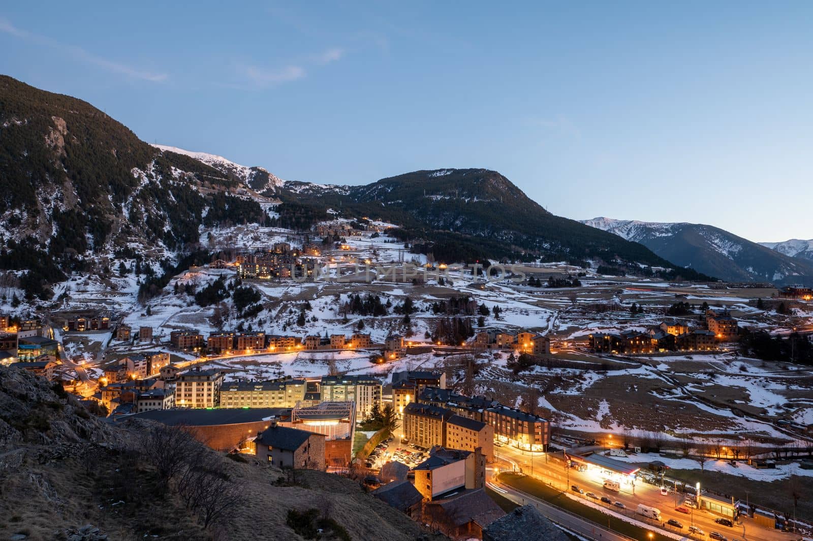 Cityscape of Canillo in Winter. Canillo, Andorra. by martinscphoto