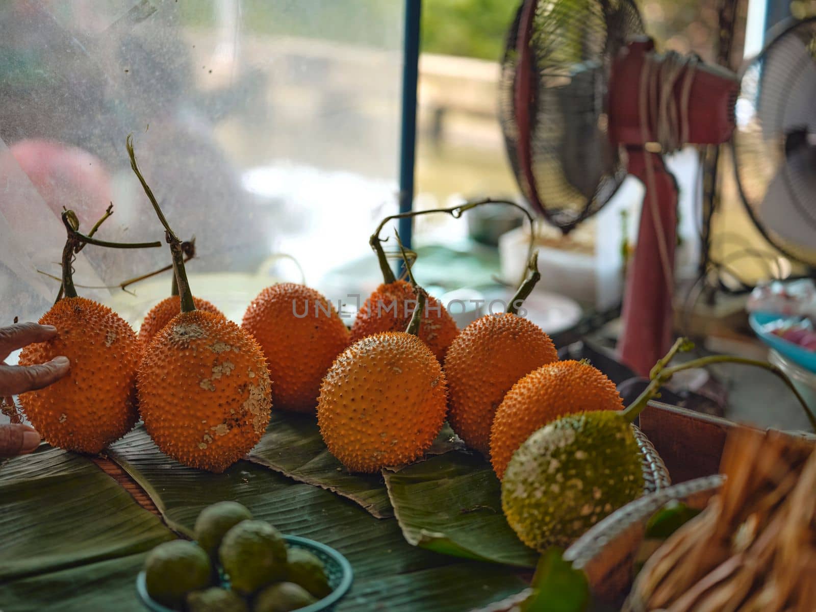 Gac fruit, The fruit in THAI market The fruit in THAI market