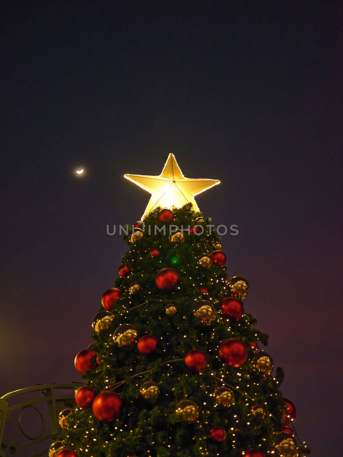 Beautiful conner lighting decoration Christmas tree . by Hepjam