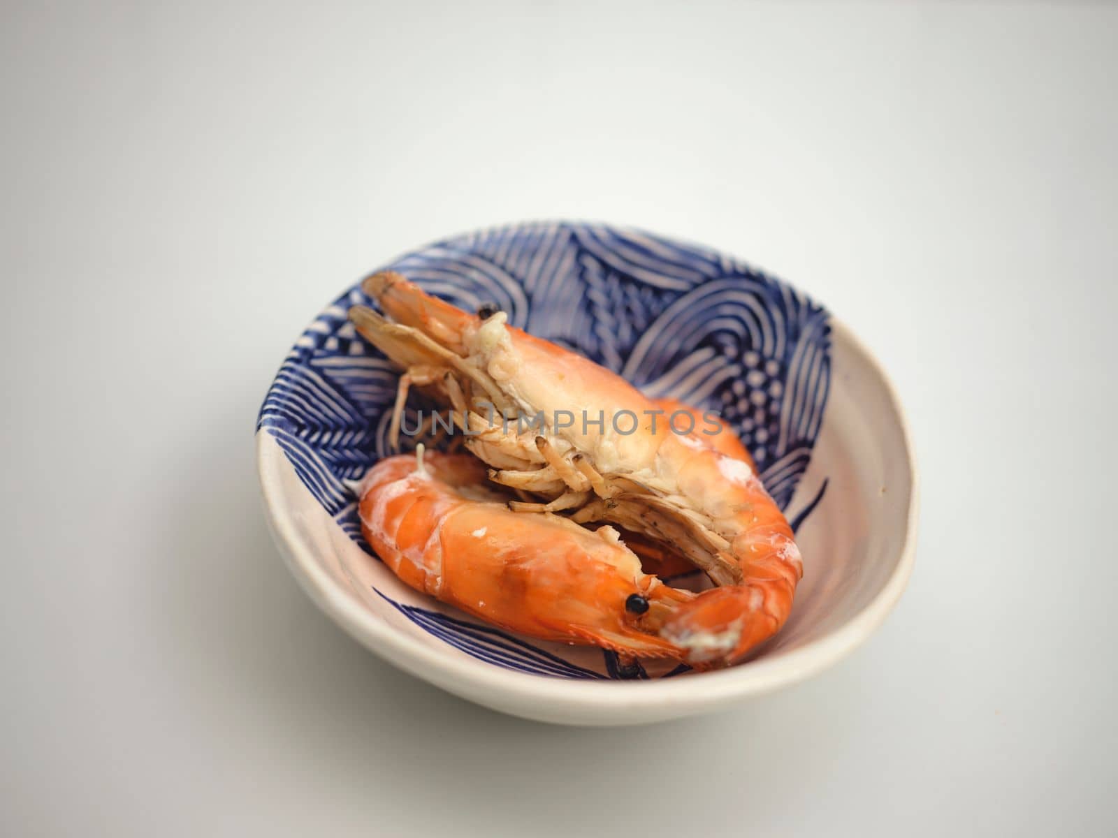 Grilled Prawns or grilled shrimp , Thai Seafood
