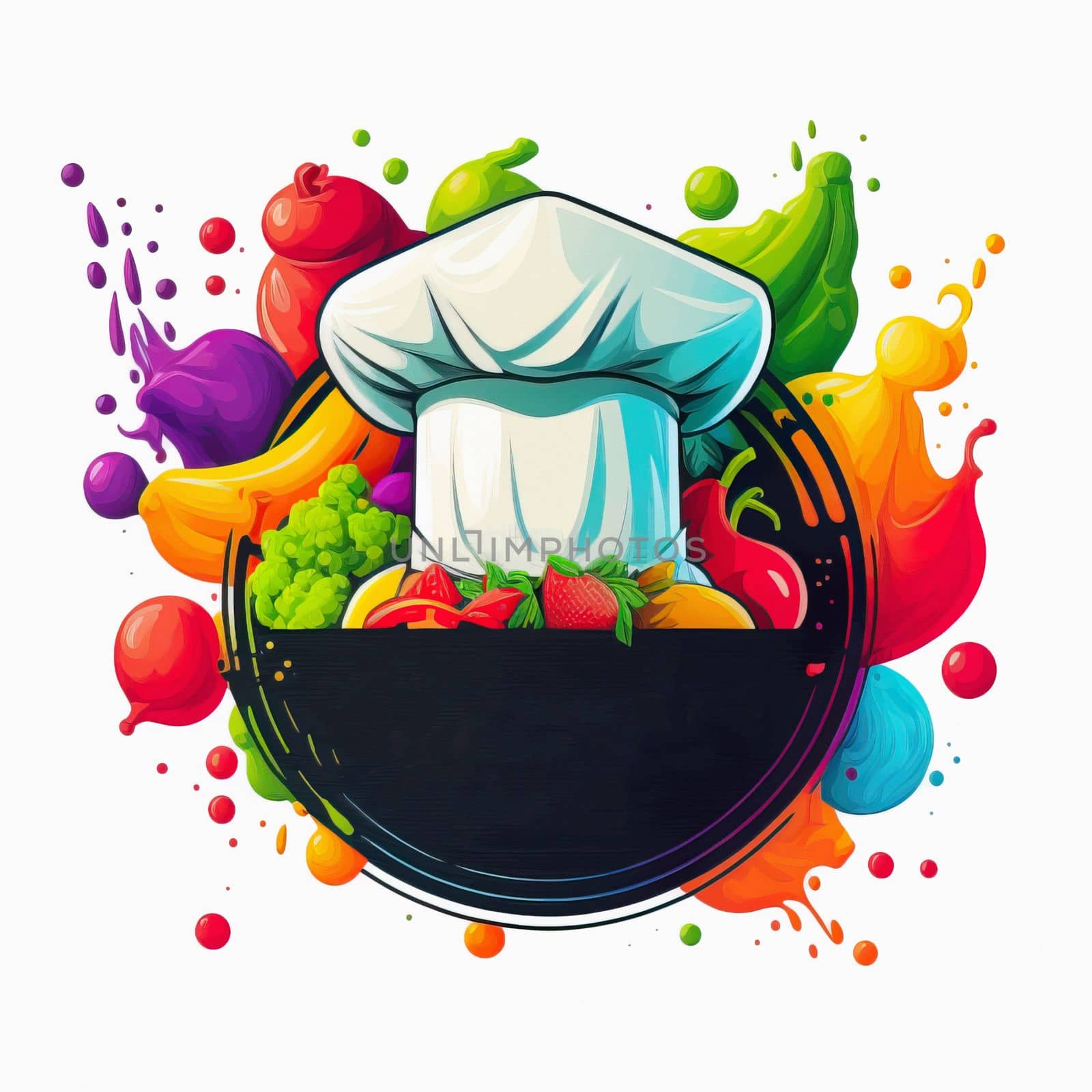 Company logo or channel logo. cartoon logo chefs on white background by igor010