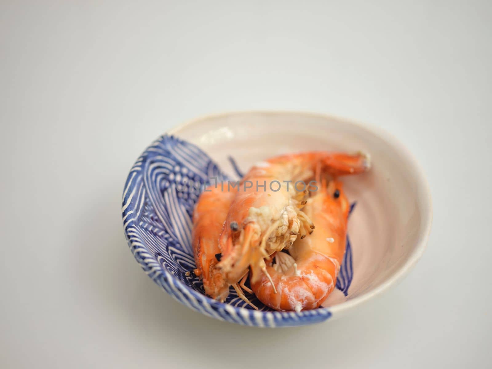 Grilled Prawns or grilled shrimp , Thai Seafood