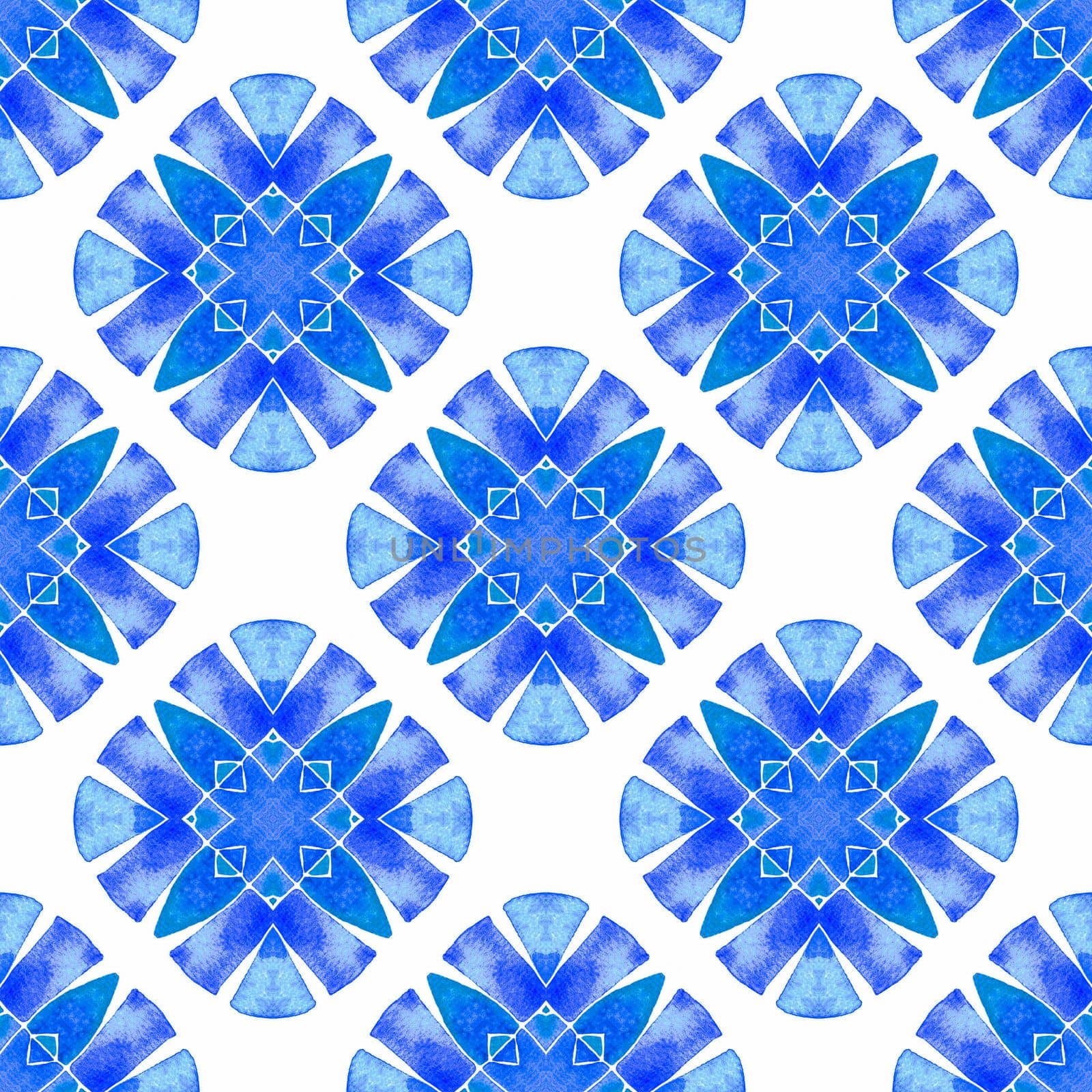 Textile ready tempting print, swimwear fabric, wallpaper, wrapping. Blue juicy boho chic summer design. Summer exotic seamless border. Exotic seamless pattern.