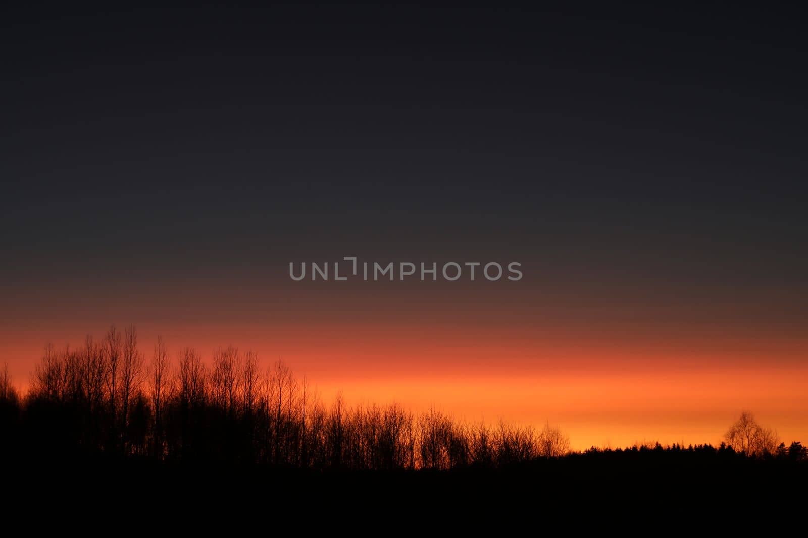 Real amazing panoramic sunrise or sunset sky with colorful clouds. Gradient color. Sky texture, abstract nature background.