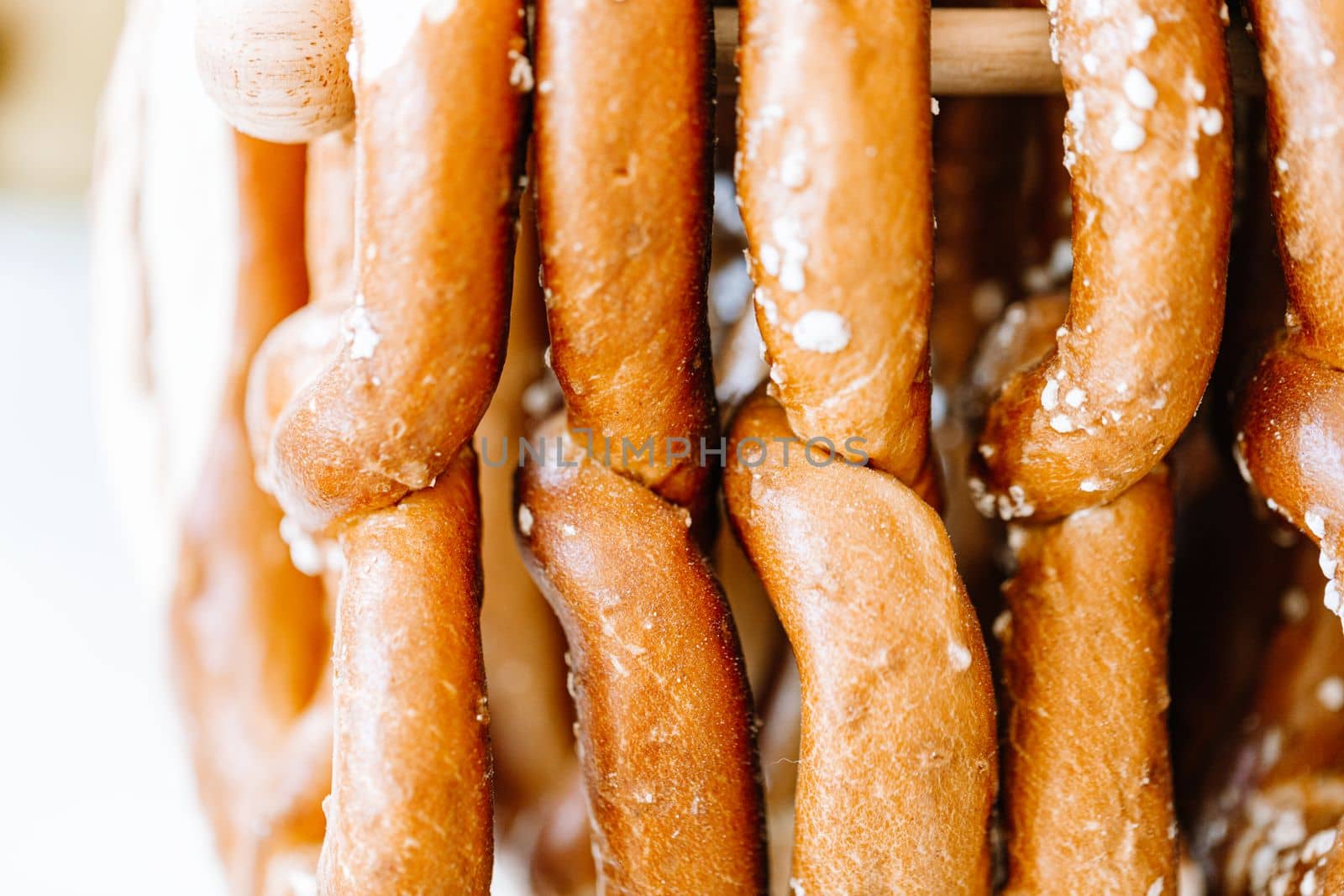 Traditional German savory lye pretzel with salt by Ciorba