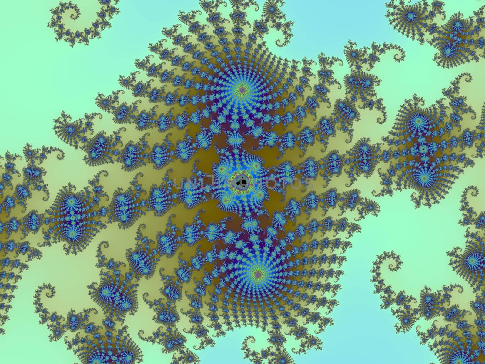 3D-Illustration of a beautiful zoom into the infinite mathematical mandelbrot set fractal. by MP_foto71