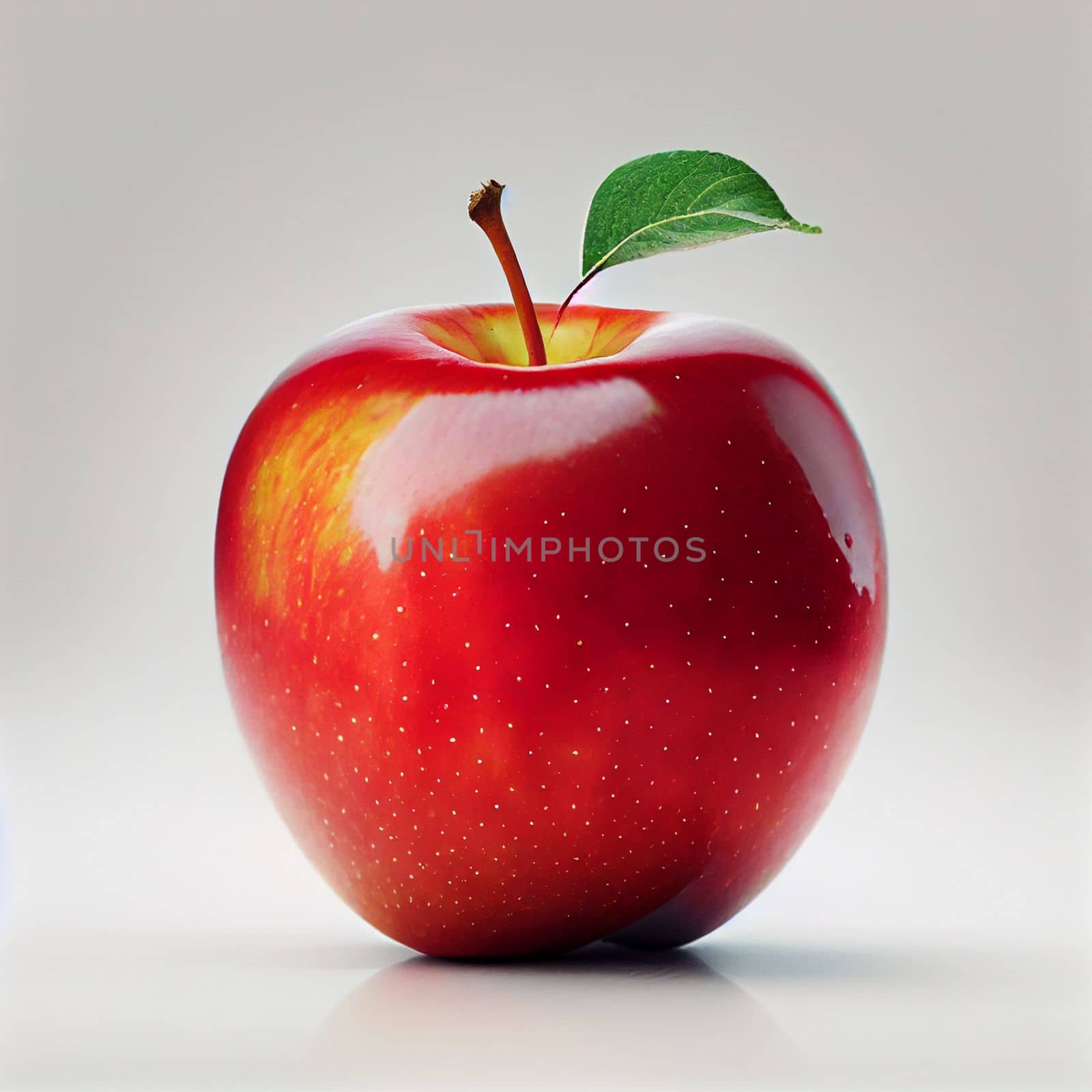 Apple fruit isolated on white background.