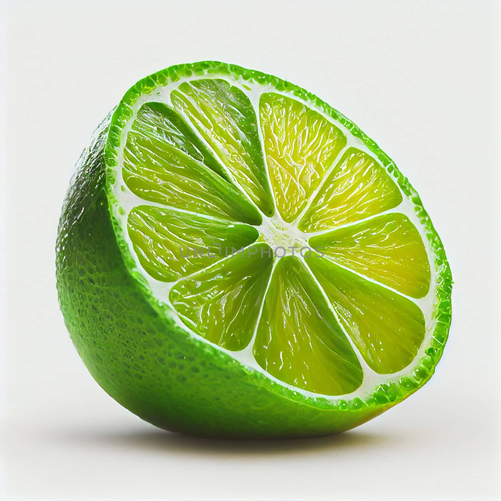 Lime fruit isolated on white background. by FokasuArt