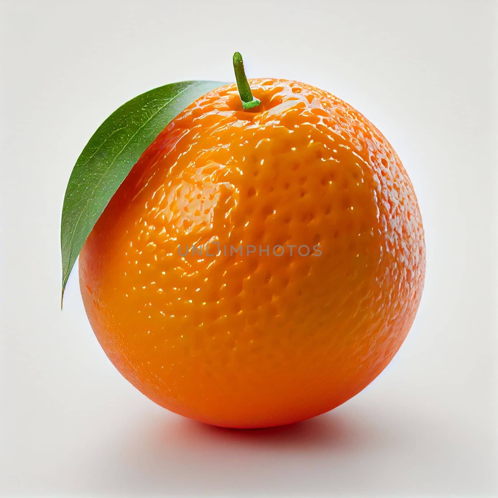 Orange fruit isolated on white background. by FokasuArt