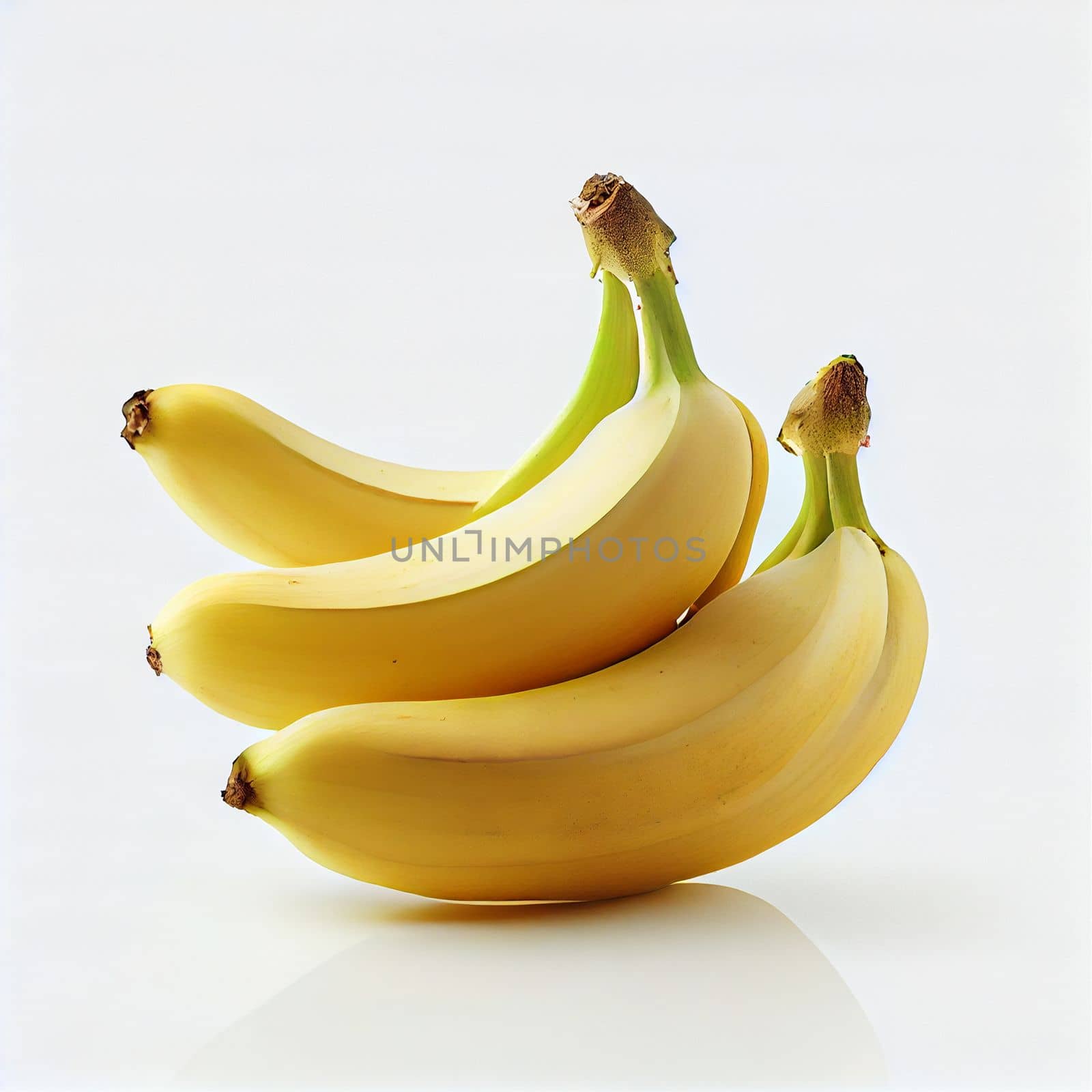 Banana fruit isolated on white background.
