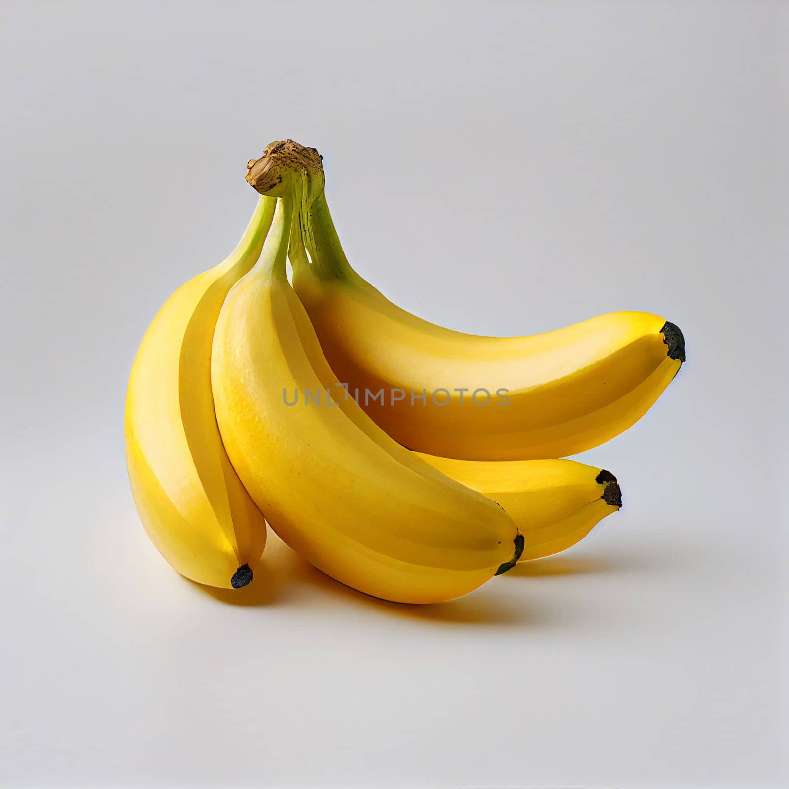 Banana fruit isolated on white background.