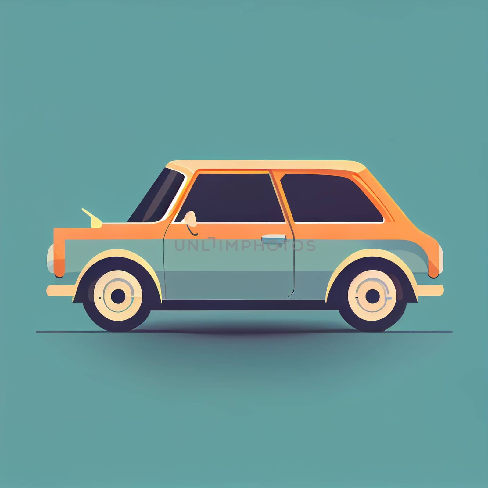 Modern flat design of Transport public transportable vehicle for transportation in city. by FokasuArt