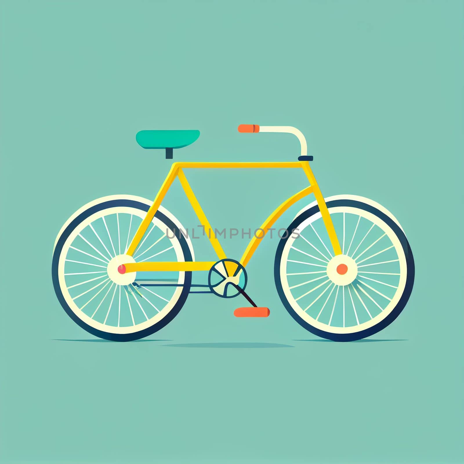 Modern flat design of Transport public transportable bicycle for transportation in city. illustration flat style.