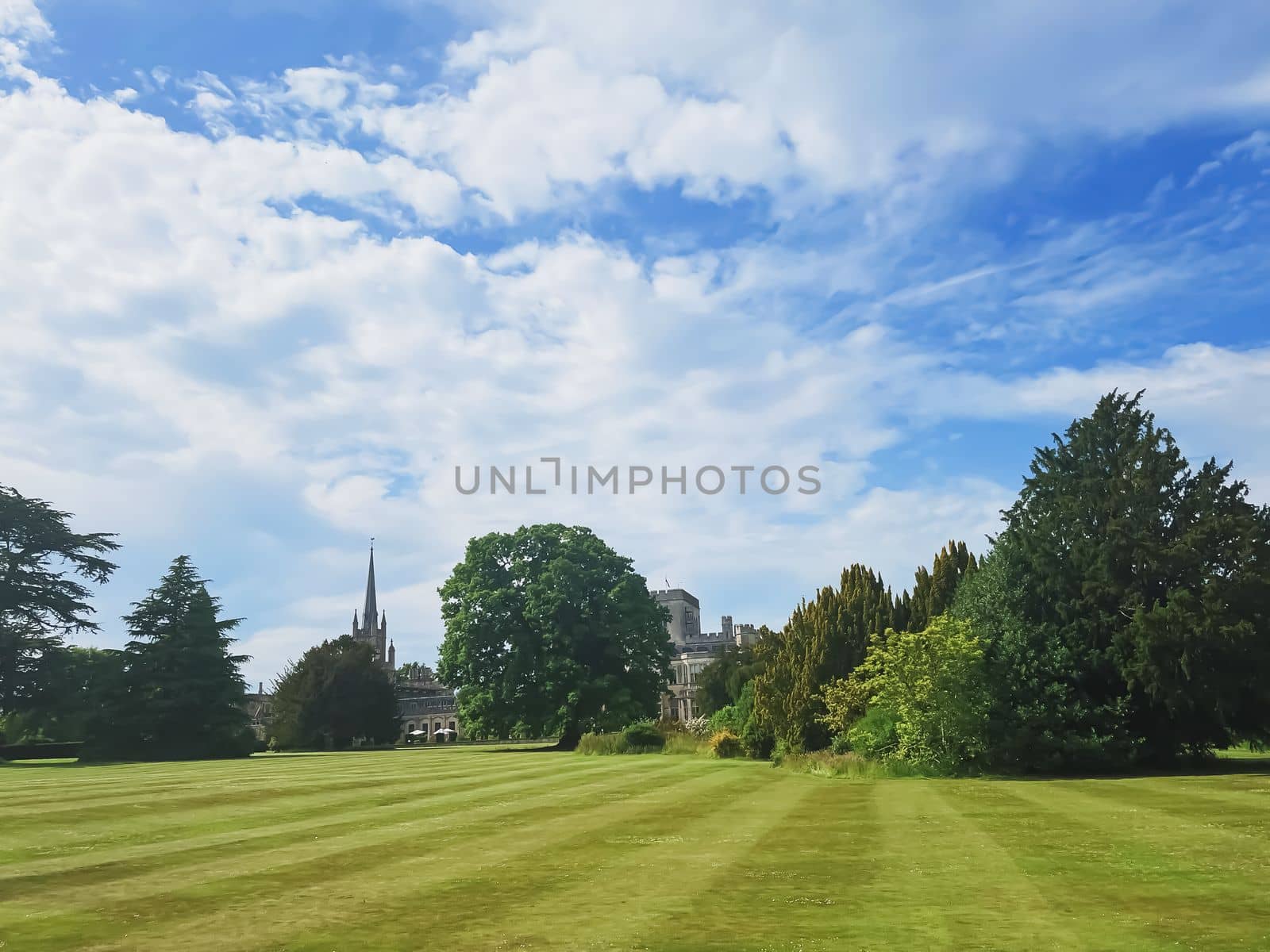 Hertfordshire, England circa summer 2022: Ashridge House and gardens, illustrative editorial
