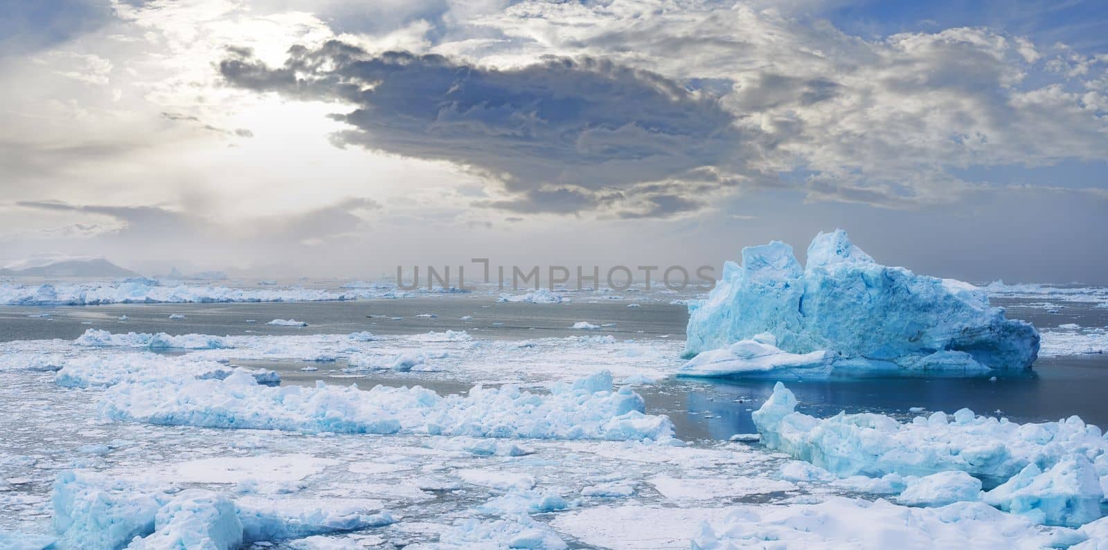 The beauty of Greenland. A photo of the Ilulissat Icefjord, Greenland. by YuriArcurs